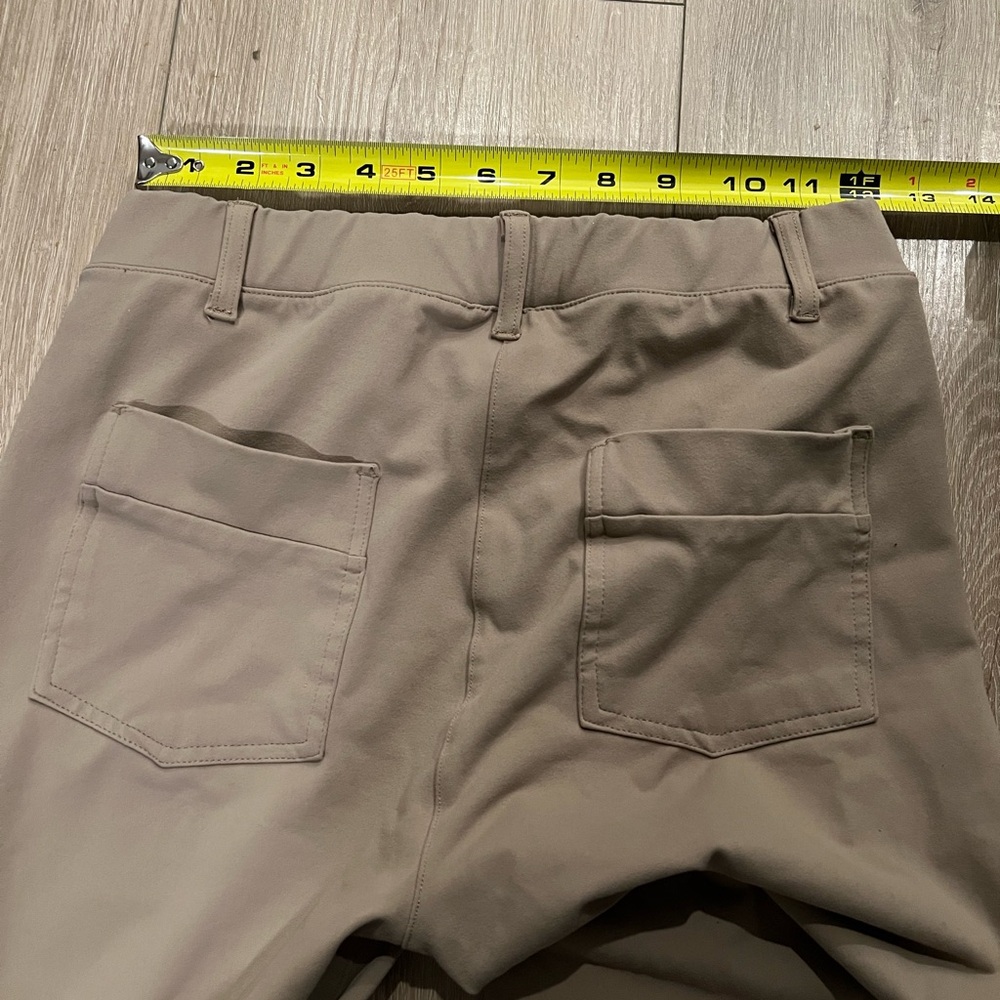 Women’s Yogipace Yoga Tan Khaki Chino Bootcut Flare Pants - Picture 6 of 6